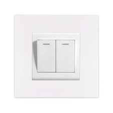 Single Double Light Switch Plug Socket Back Plate Finger Surround Panel Cover UK
