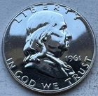 1961 Proof Franklin Half Dollar 90% Silver-INV#8568