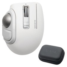 ELECOM bitra Trackball Mouse Silent Thumb-Operated Bluetooth Wireless 2.4GHz