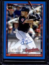 2026 Topps Steven Kwan 1991 Auto Autograph Blue #/150 Guardians