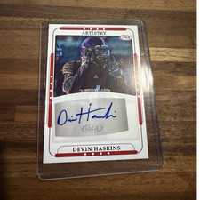 2023 SAGE Artistry Devin Haskins Autograph #ART-DH2 Holy Cross Football