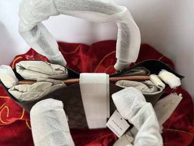 Coach C4250 Mollie Tote 25 Double Face Signature Canvas&leather