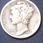 1930 Mercury (Winged Liberty Head) Dime 10C Silver 0.9 — photo 1
