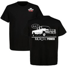 73 Obs Power Stroke Ford Trucks T-shirt Mens Cotton Short Gift For Dad