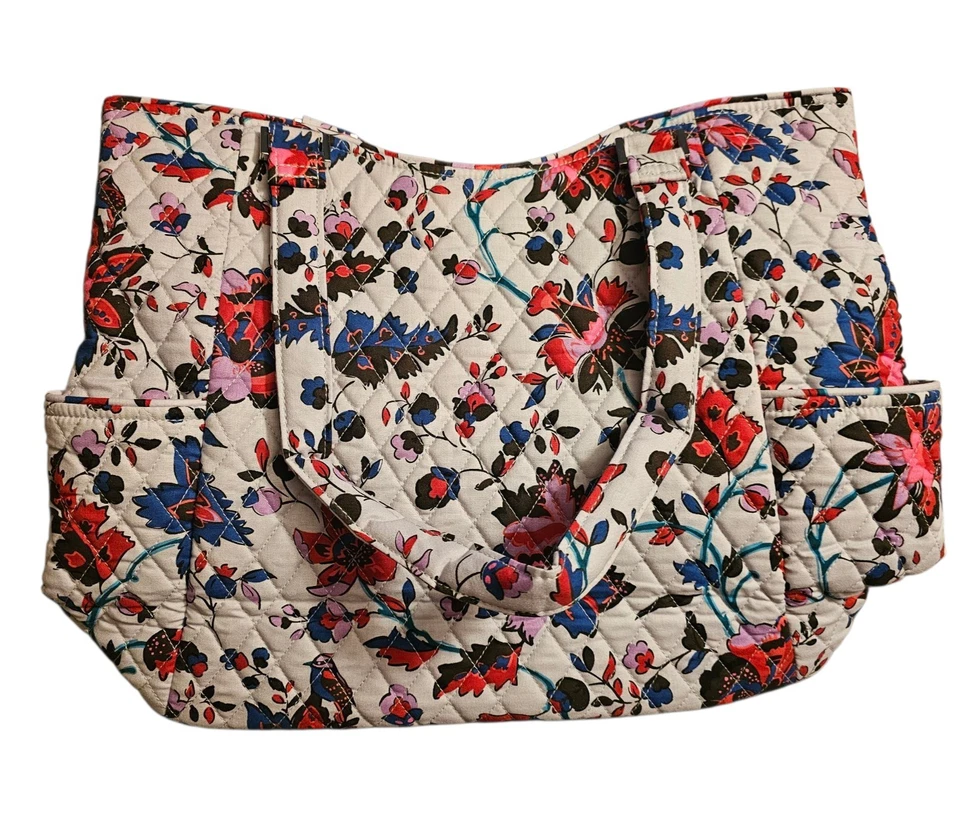 Vera Bradley Vineyard Floral Large Glenna Satchel Tote Shoulder Bag Purse NWT - Image 2 of 4