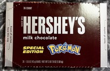 Pokémon Special Edition Hershey's Chocolate Bars 1,55 uncji ea-Nieotwarte pudełko 36 batonów