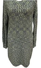 Bar III Sweater Dress Women S Multi Knit Long Sleeve Crew Neck Stretch Pullover
