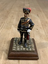 CHARLES STADDEN? 80mm PAINTED METAL SOLDIER-17th HUSSARS BRAUNSCHWEIG OFFICER