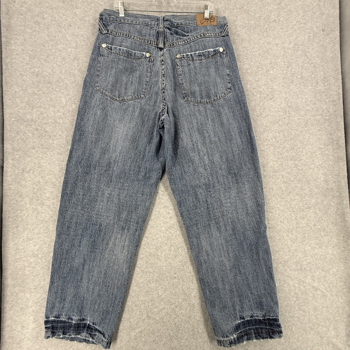 VTG Makaveli Jeans Mens 38 Tupac Baggy Wide Leg Y2K Hip Hop 90s