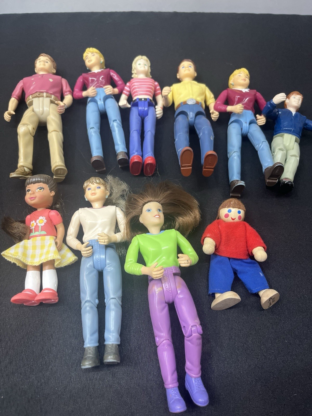 10 Dollhouse Dolls Various Manufacture Pretend Play Jazwares LCB Melissa & Doug