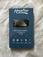 HeysTop HD Screen Protector for Switch 2 4Pack New- Never Opened