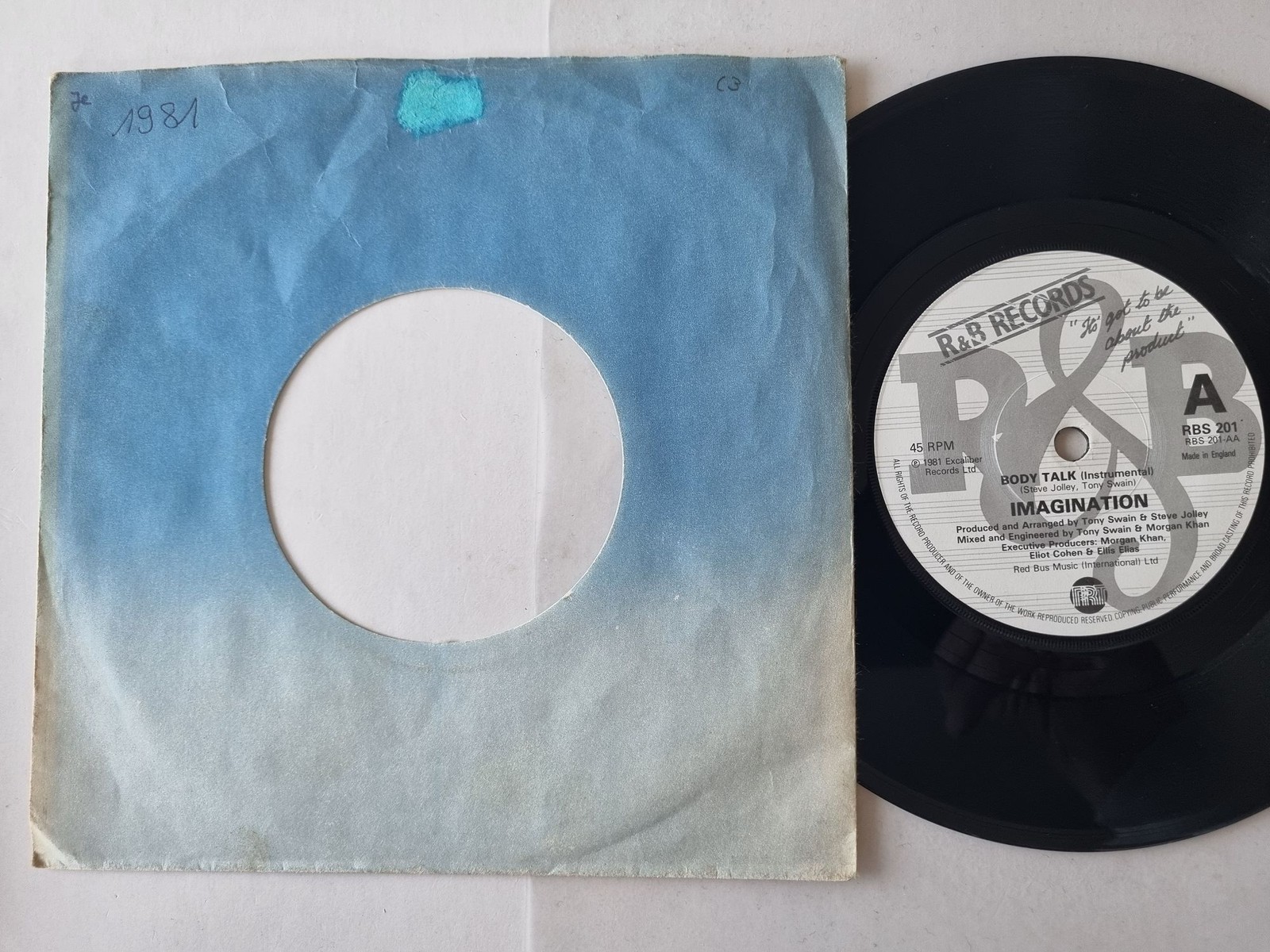 Imagination - Body Talk 7'' Vinyl UK