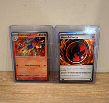 Charmeleon & Nitro Energy 2-Card Lot Obsidian Flames Holo Eng 027/197 156/197