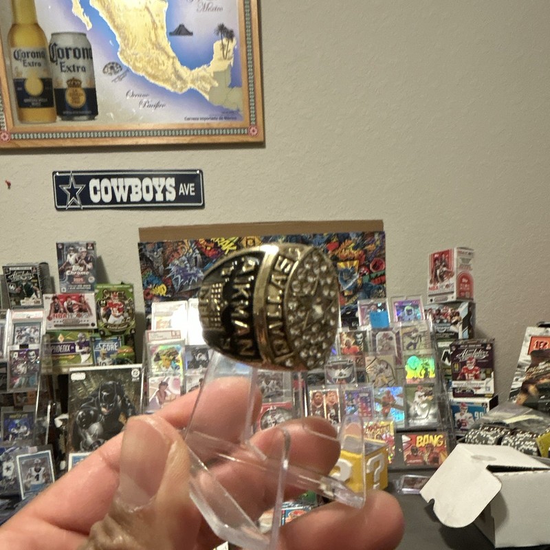 Troy Aikman- Dallas Cowboys replica superbowl 27 Ring w/ Star Design, Size 10