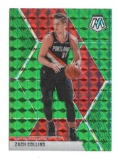 Zach Collins 2019-20 Mosaic #45 Green Prizm Parallel Portland Trail Blazers B2G2