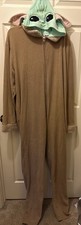 Star Wars GROGU Baby Yoda Pajamas Womens Hooded One Piece Suit Mandalorian 2X/3X
