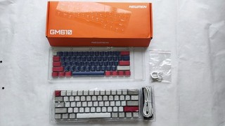 NEWMEN GM610 Wireless Mechanical Keyboard USB C/Bluetooth/2.4Ghz RGB lighting