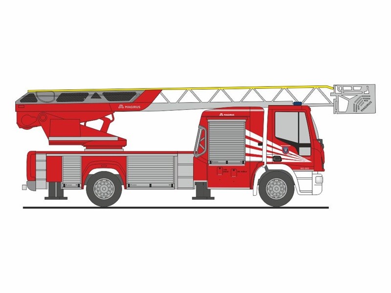 Rietze 68591 - 1/87 Magirus DLK '18 FW Koblenz - New