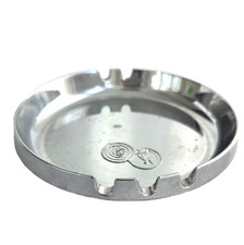 Posacenere vintage argento specchio fiammifero vassoio fondo colpo TD fabbro 5"