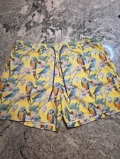 NWOT Robert Graham Board Short Swim Trunks Men XXL Surf Beach birds All Over H71