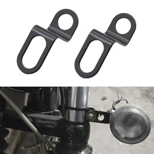 2PCS Motorcycle Rear Turn Signal Mounting Bracket, Motorcycle Black/L Shape
