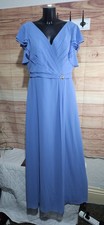 Amanda Wyatt Blue Elegant Evening Occassion Dress Size 20