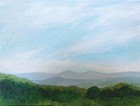 Appalachian Mountains Vista original acrylic painting on canvas; 2022