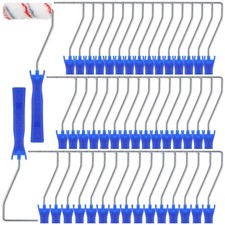 48 Pcs 4 Inch Mini Paint Roller Frame 12 Inch Long Paint Roller Handle Small ...