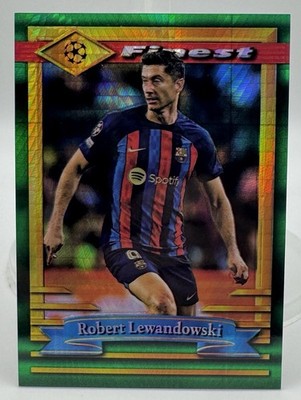 2022-23 Topps Finest Flashbacks - Robert Lewandowski, Prism /35, NM, World Cup!!