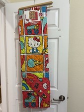 Hello Kitty  Friends Reversible Quilted Blanket Twin 60x80  Rainbow Skates