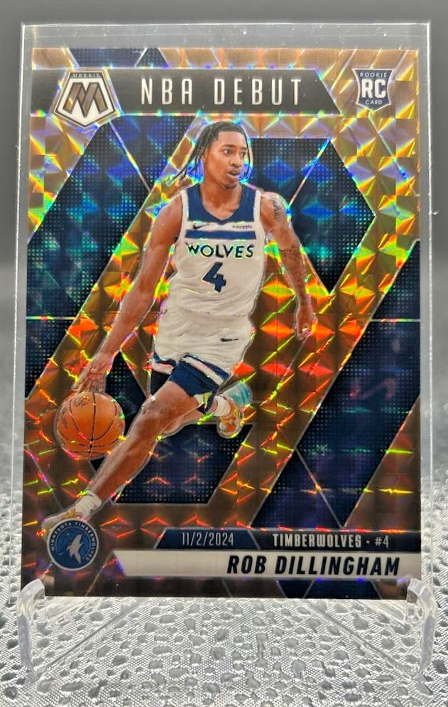 2024-25 Panini Mosaic Rob Dillingham #270 RC Rookie NBA Debut Bronze /75