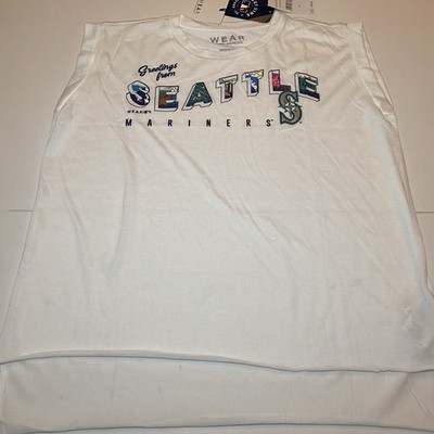 Wear By Erin Andrew s Seattle Mariners Woman s Muscle Tee Shirt Size M NWT