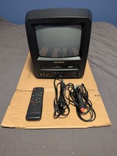 Sylvania 9 Inch CRT TV VCR Combo Retro Gaming Fully Tested SSC092 No Remote