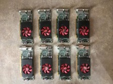 LOT OF 8 AMD RADEON HD 8490 1GB DVI DISPLAYPORT 0DMHJ0 LOW PROFILE VIDEO CARD