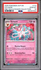 Imagen de Pokemon Sylveon 172 PSA 10 Cosmos Holo Sv: Scarlet & Violet Tech Sticker Promo
