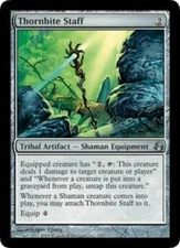 1x Thornbite Staff #145 (NM / LP) Morningtide MOR Magic MTG English ENG