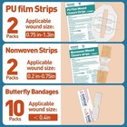 14 Pack Emergency Wound Closure Kit With Butterfly Bandages & Zip Stitch Device