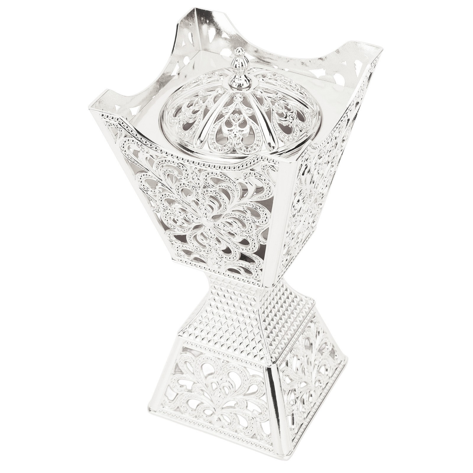 Frankincense Resin Burner Gold Honeycomb Floral Patterns Incense Burner Sturdy