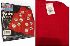 BSA CUB SCOUT UNIFORM PATCH RED Acrylic VEST Youth X-LARGE New USA Nos 1996 VNTG