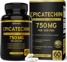 Epicatechin Extract 750mg Per Serving - (120 Capsules) - Supports Lean Muscle Ni
