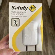 Safety 1st Outlet Cover Cord Shortener White Baby Proofing New 48308