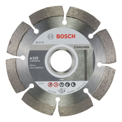 Bosch Zubehör Standard for Concrete Diamanttrennscheibe - 115 x 22,23 x 1,6 x...
