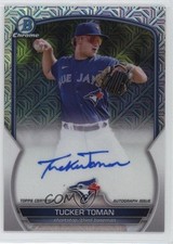 2023 Bowman Chrome Mega Box Chrome Mojo Auto Tucker Toman #BCMA-TT Auto 1i3r