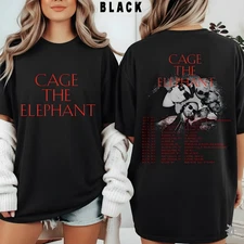 Cage The Elephant North America Tour 2025 Dates Tee Two Sided T-Shirt