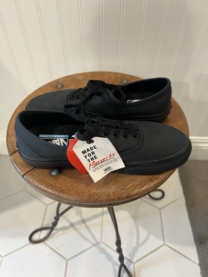 MENS NEW VANS AUTHENTIC UC MADE FOR THE MAKERS 2.0 BLACK CANVAS NON SLIP. SIZE 8