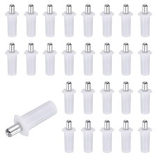 40Pcs Shutter Repair Pins 0.94"x0.39" Metal Spring Loaded Pins White