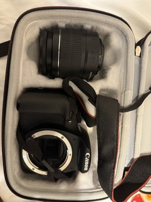 Canon EOS Rebel DSLR Camera + 18 55mm Lens   Great Condition!