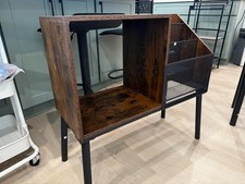 Record Player Stand 3-Tier 200 Album Storage 11.81"D x 31.49"W x 27.55"H