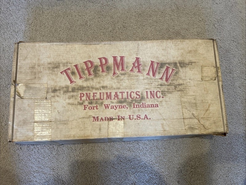 Vintage  Tippmann 68 Special Semi Auto Paintball Marker Box And Foam