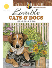 Image of Creative Haven Lovable Cats and Dogs Coloring Book